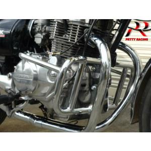 KAWASAKI ゼファー400 エンジンガード メッキ : PRETTYRACING