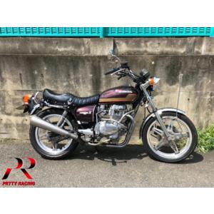 CBX400F用 PRETTY 薄型センバツブレット 黒 マフラー : PRETTYRACING