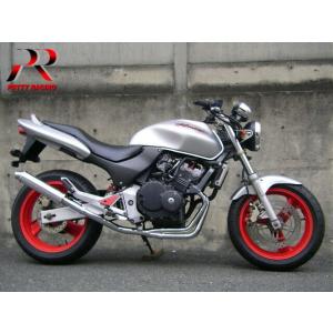 ホーネット250 プリティレーシング プリティー HONDA ホーネット250 70π ショート管 黒 マフラー