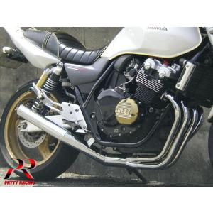 プリティー HONDA CB400SF VTEC NC39 ショート管 70π マフラー メッキ｜pretty-racing