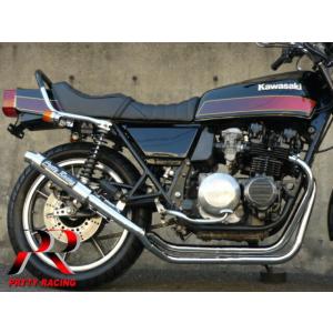 プリティ― KAWASAKI ゼファー400 新品 ガニマタ ブレット管 マフラー