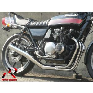 プリティー SUZUKI GSX400E ザリ ショート管 70π マフラー メッキ