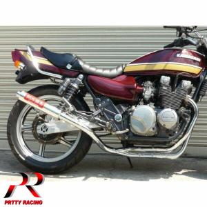 プリティ― KAWASAKI ゼファー400/χ 紀の国屋 45π 分割式 4-2-1管 メッキ マフラー｜pretty-racing