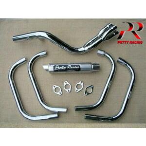 Pretty Racing KAWASAKI ZRX400 マフラー Amazon | ZRX400/2 98～ 分割式 50.8π (流タイプ3) PRETTY管 PRETTY