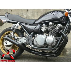 PRETTYRACING SPIDER KAWASAKI GPZ900R 4-2-1管 サイレンサー 95π 黒