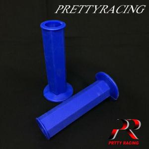 汎用 プリティー レーシング製 貫通式 六角グリップ！ 青色｜pretty-racing