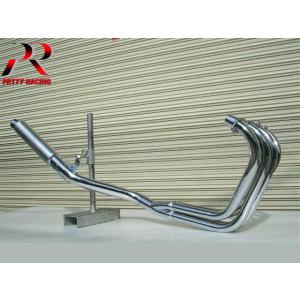 PRETTY RACING製 50.8π ステンレスサイレンサー タイプ1 プレート付