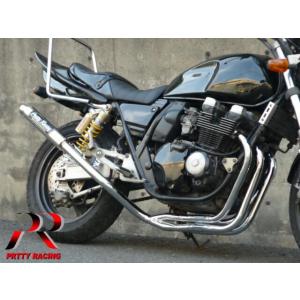 XJR400 (4HM) 用 PRETTY 薄型センバツブレット 黒 : PRETTYRACING