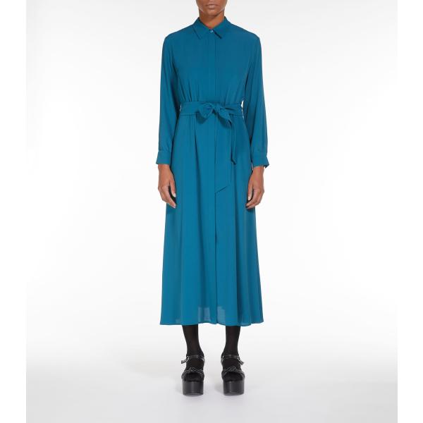 【セール40%OFF】 MAX MARA　WEEKEND レディース シルク混 ロング シャツドレス...