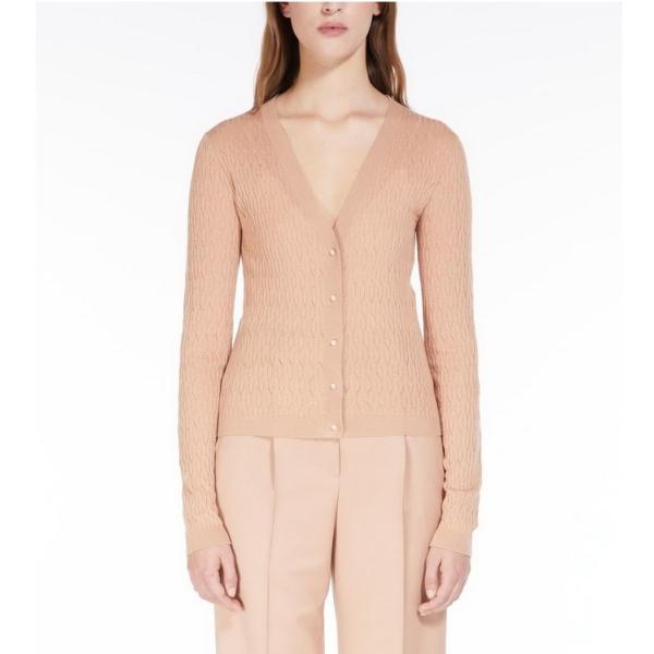 【限定50%OFF】 MAX MARA  STUDIO レディース  シルク ウール Vネック カー...