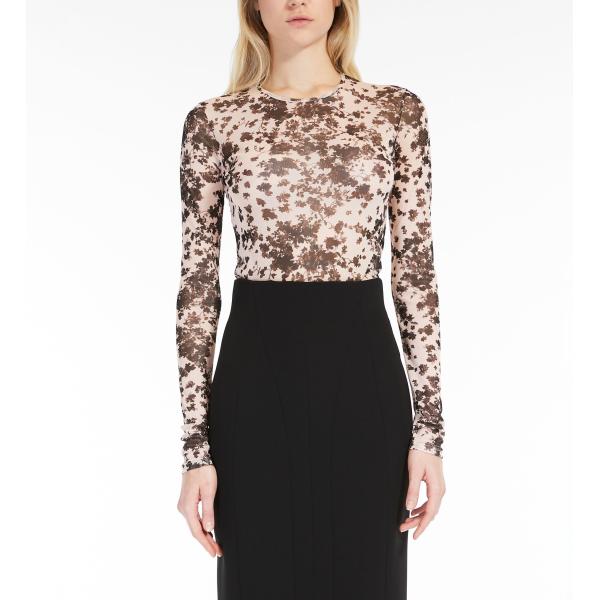 【セール40%OFF】MAX MARA STUDIO  レディース ストレッチチュール プリント 長...