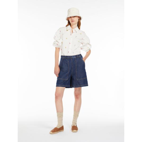 【セール40%OFF】MAX MARA WEEKEND レディース 刺繍 ピュアコットン シャツ 長...