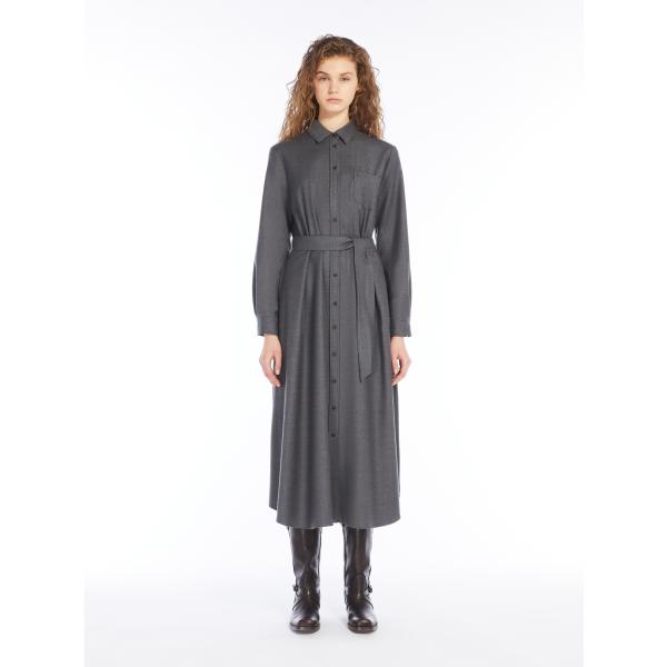 【限定40%OFF 】 MAX MARA　WEEKEND レディース ウール フランネル シャツドレ...