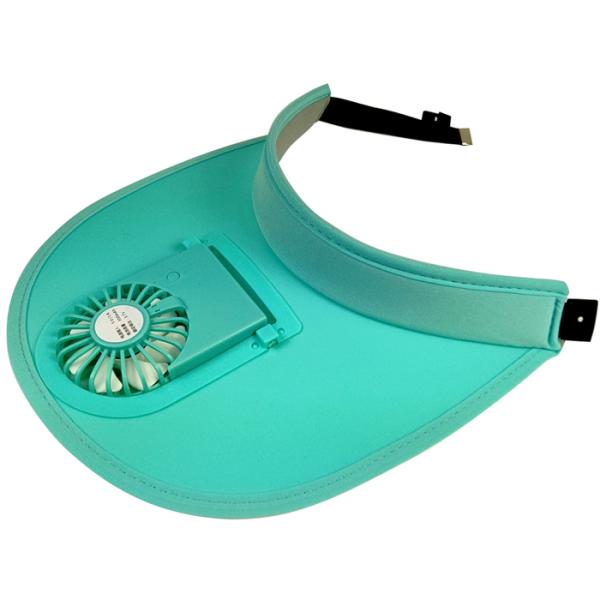サンバイザー 扇風機付き ファン付き 帽子 日よけ USB給電 レディース ハット 6color