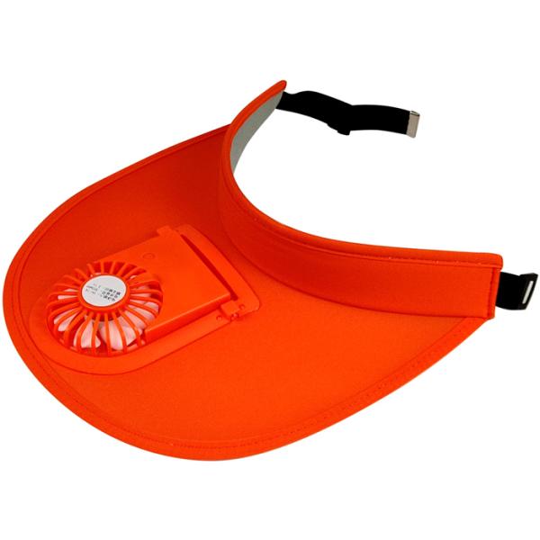 サンバイザー 扇風機付き ファン付き 帽子 日よけ USB給電 レディース ハット 6color