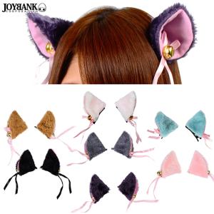 鈴付き猫耳 アニマルイヤークリップ カラー7色 ゆうパケット4点まで[M便