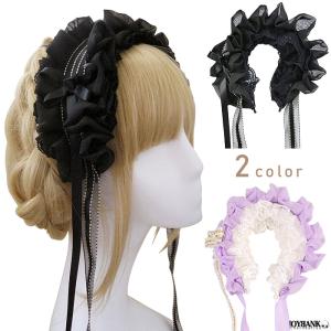 ふんわり レース カチューシャ ロリータ ヘッドドレス