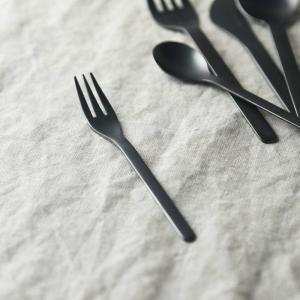 機内食カトラリー ノワール 黒マット スモールフォーク