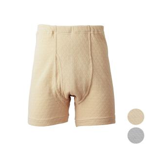 綿キルト＋部分保温肌着 紳士申又