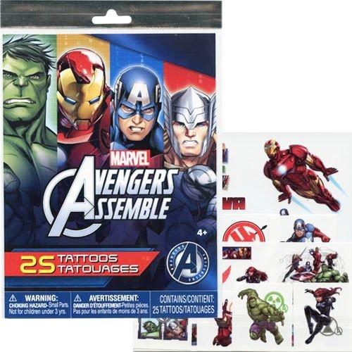 Avengers(アベンジャーズ) 25タトゥーシール 10423k（アメコミ シール ステッカー ...