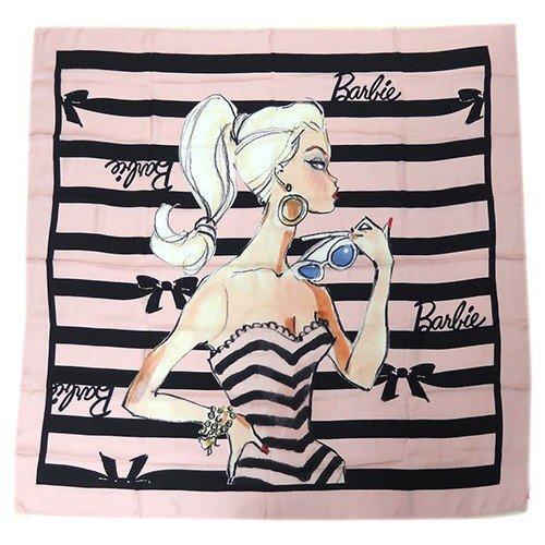 バービー Barbie シルクスカーフ ドリームドール 11607【Barbie シルク 絹 布 ス...