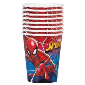 スパイダーマン パーティーペーパーカップ 8個入り 紙コップ ペーパーカップ パーティー SPIDER-MAN 13268 [宅配便配送のみ]｜pretzel