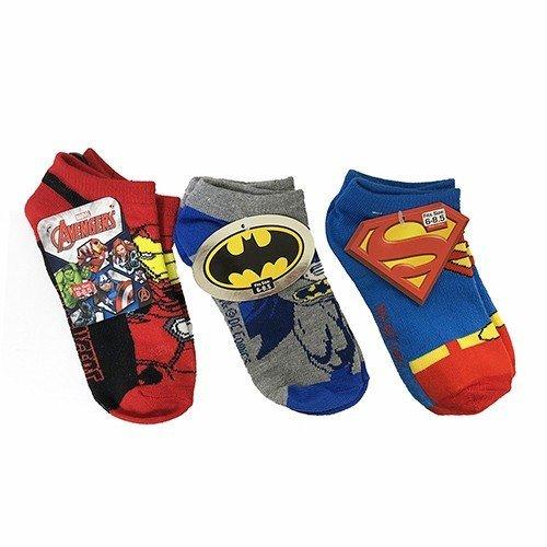アメコミ ヒーロー （A）ソックス 3P セット 14202a 15cm 男の子 スーパーマン バッ...