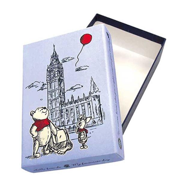 くまのプーさん ギフトボックス (トラベル) 14864 ディズニー プーさん 箱 赤 総柄 シンプ...