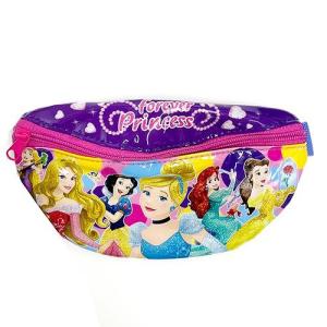 ディズニー プリンセス キッズ用 ウエストポーチ  15285 バッグ ボディバッグ パープル かわいい シンデレラ オーロラ ラメ PCNG8010