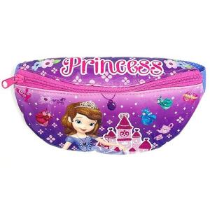 ちいさなプリンセス ソフィア キッズ用 ウエストポーチ  15287 バッグ ポシェット 女の子 かわいい キラキラ ラメ パープル SFNG8011