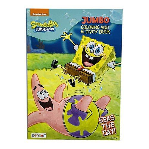 スポンジボブ ぬりえ カラーリングブック 15390 ボブ アクテビティ― ブック 塗り絵 英語 ぬ...