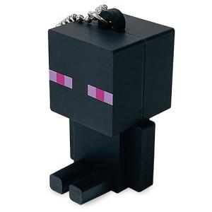 マインクラフト PVCマスコットキーホルダー ( エンダーマン ) 16310 マイクラ グッズ Minecraft ゲーム キャラクター Enderman Mob 立体 MCT-PM-EM｜pretzel