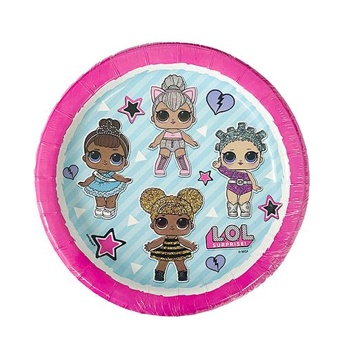 LOLサプライズ 紙皿 丸 8枚入り 6インチ 16550 紙皿 皿 プレート 使い捨て パーティー...