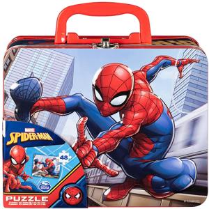 スパイダーマン 缶ボックス入り 48ピース パズル 16702 おもちゃ ジグソーパズル マーベル アメコミ ヒーロー キャラクター グッズ 輸入品 インポート｜pretzel