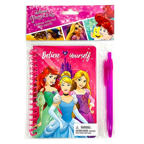 ディズニープリンセス メモ帳 ＆ ペン セット 16724 文房具 ノート 罫線 ボールペン 0.6...