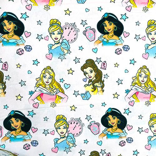 生地 布 綿100％ ( ディズニープリンセス ピンク 総柄 ) 【50cm以上10cm単位】169...