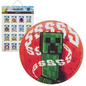 マインクラフト 缶バッジ ( クリーパー / レッド ) creeper 16982 Minecraft ゲーム キャラクター マイクラグッズ バッジ 雑貨 アイテム MCT-KBM-CR｜Pretzel-net Yahoo!店
