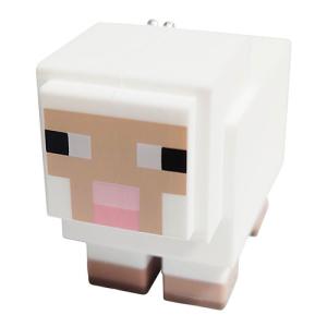 マインクラフト PVC マスコット キーホルダー ( ヒツジ ) 17030 マイクラ グッズ ゲーム キャラクター 立体 マスコット かわいい MCT-PM2-HI｜pretzel