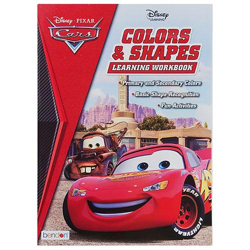 カーズ ワークブック カラーズ&amp;シェイプス 17059 ディズニー CARS 英語 ワーク ドリル ...