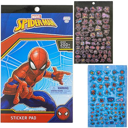 スパイダーマン ステッカーパッド 4シート 200個入り 17143 シール ステッカーセット シー...