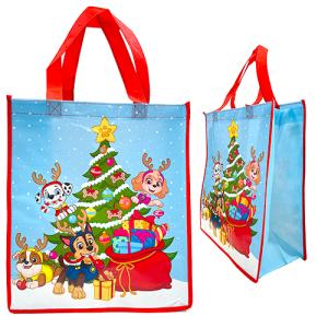 パウパトロール クリスマス バッグ (3匹) 17323a ショッパー トート
