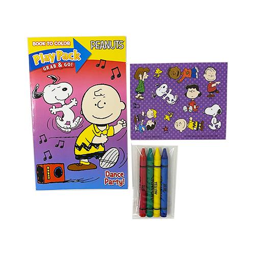 スヌーピー ミニ ぬりえセット 17335 クレヨン シール ステッカー 塗り絵 カラーリングブック...