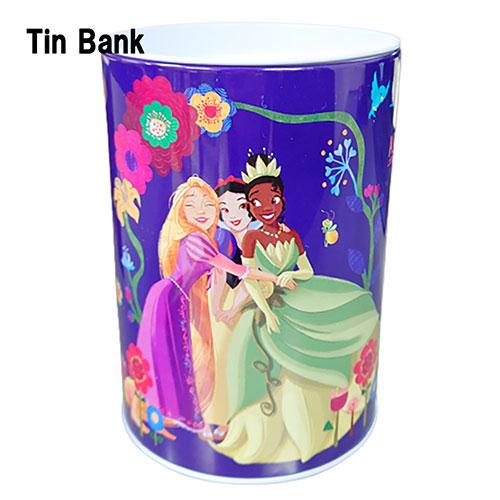 ディズニープリンセス 貯金箱 ( パープル ) 17338b ちょきんばこ バンク 缶  Disne...