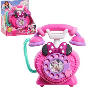 ミニー おもちゃ 電話 17355 光る 音が鳴る テレフォン プレゼント ディズニー ミニーちゃん ハッピーヘルパー 女の子 かわいい ピンク パープル｜pretzel