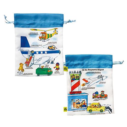 リチャード・スキャリー トラベル巾着 ( 空港 ) 17546 Richard Scarry イラス...