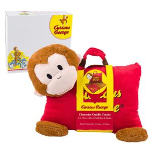 おさるのジョージ ボックス入り ブランケット 17582 CuriousGeorge ブランケット ひざ掛け 毛布 ぬいぐるみ ふわふわ ジョージ 海外 インポート 輸入品 輸入雑貨｜pretzel