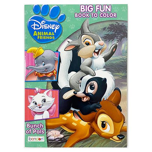 ディズニー アニマルフレンズ ( バンビ 背景緑 ) ぬりえ 17589 Disney ぬり絵 ライ...