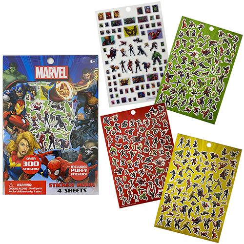 アベンジャーズ ステッカー ブック OVER300 4シート 17741 Disney MARVEL...