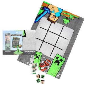 マインクラフト　マイクラ　ハーフサイズ　ブランケット マインクラフト 新品 ポーチ付き ブランケット ひざ掛け