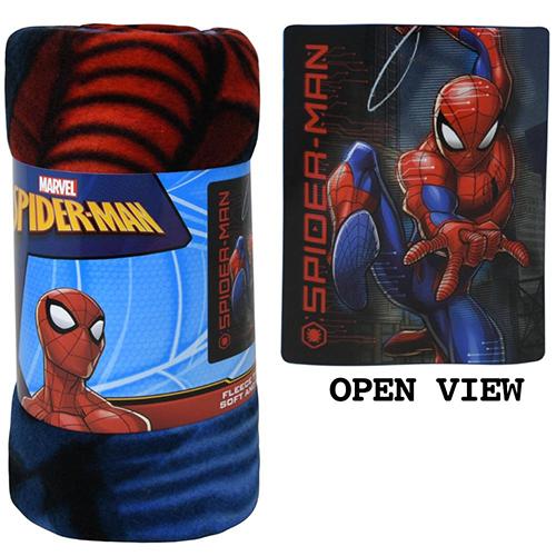スパイダーマン フリース ブランケット 18264 マーベル アベンジャー ひざかけ 毛布 薄手 あ...